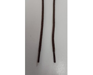 Cadarço Roliço 3 mm - 72 pares - CAFÉ BROWN - 100% Algodão - ENCERADO - Ref. 313 EB